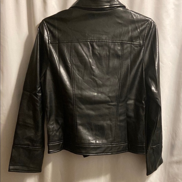 NWOT Pink Lily Faux Leather Jacket - Picture 2 of 9